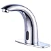 Fyeer Automatic Touchless Bathroom Faucet, Motion Sensor Activated Hands Free Basin Mixer Tap with Deck Plate and Control Box