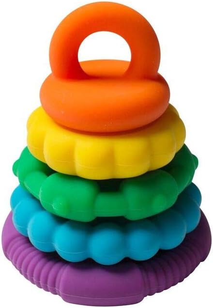 JellystoneDesigns Rainbow Stacker & Teether. Rainbow