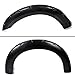 ECOTRIC Wheel Fender Flares for 1999-2007 Ford F250 F350 ABS Wheel Protector Protection Guards Cover - Pocket Rivet Style with Hardware Kit- Black Polyproplylene Surface Finish