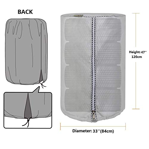 Seasonal Tire Cover,Seasonal Tire Tote & Tire Storage Bag,Waterproof Dust-Proof (Silver Coated,Fits up to 32" Tires)