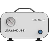 LABHOUSE VP-30PRO Lab Vacuum Pump, 30L/min, Positive/Negative Pressure | Oil-free, diaphragm, portable, adjustable pressure, rubber tube included, for lab vacuum &amp; filtration