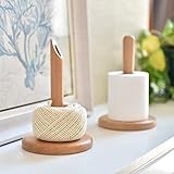 Large Wooden Spinning Yarn Ball Holder. Wool Skein Thread Dispenser. Bobbin Cone Spool Storage Spindle Stand. Wood Knitting Accessories Tools. Adult Beginner Crochet Project Kit b