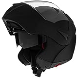 ILM Motorcycle Helmets Modular Dual Visor Flip-up