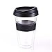 Huswell Insulated Double Wall Glass Coffee Travel Tumbler, 10 oz.