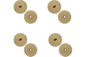 NU-SET 4 x 2171-3 Door Hole Cover Steel Plate Brass Finishing