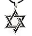 Trilogy Jewelry Pewter Star of David Jewish Hebrew Hanukkah Pendant on Leather Necklace