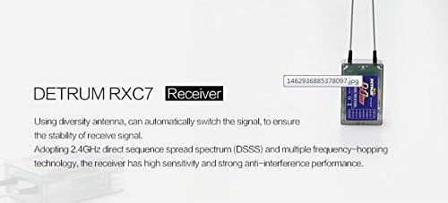 Detrum Gavin 7CH 2.4G Receiver of GAVIN-6C Transmitter for RC Airplane,Helicopter,and Multi-Rotor.