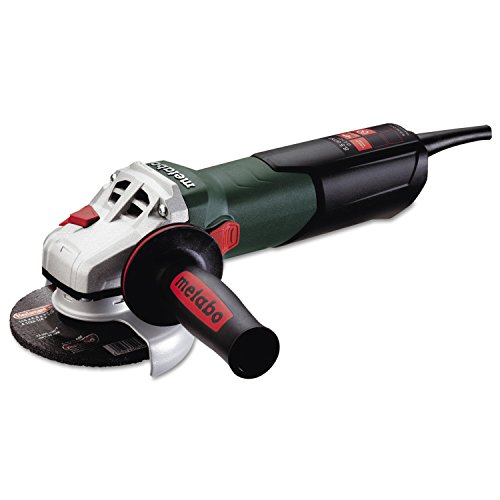 Amoladoras angulares Metabo W9-115Q de 900 vatios, 4 1/2 , 8,5 A, 10,500 RPM, interruptor deslizante con cerradura