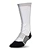 Under Armour Adult Drive Basketball Crew Socks, 1-Pair, White/black, Large