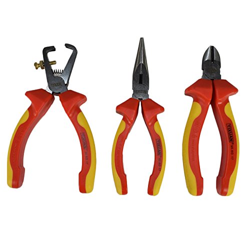 VDE Electrical Electricians Insulated Plier Cutter Stripper Screwdriver 11pc - Thumbnail 2