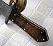 RG-186 Handmade Damascus Steel 15.00 Inches Bowie Knife - Beautiful Rose Wood Handle with Damascus Steel Guard