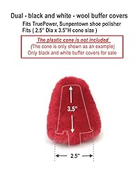 Medium Dual 100% Lambs Wool Buffer Covers Fit