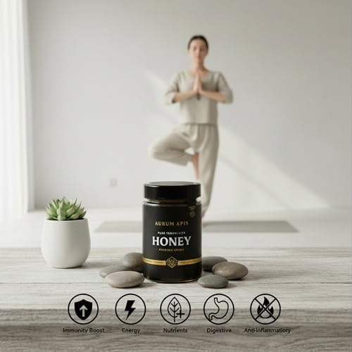 Aurum Apis Raw 100% Organic Honey Yemeni Sidr, Unfiltered Raw Honey, Hand Harvested | Non-GMO | Rich Nutrients | Natural Energy Source | Daily Wellness | Healthy Gift - 500g