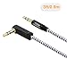 CableCreation 2-Pack 3.5mm Audio Cable 3FT/0.9m, 90 Degree Stereo Jack 3.5mm Aux Cable for Headphone, Phone, 2018 Mac mini, Surface Dock, iPhones, Speaker, Tablets, Laptops, Car Stereo & More