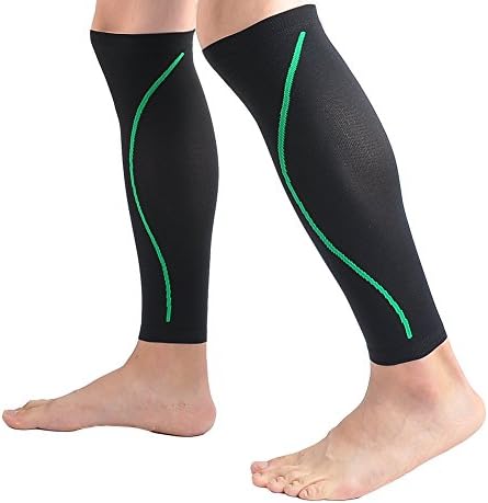 Compression Calf Sleeves(Pair)Unisex - Running &amp; Cycling. Improves Circulation and Recovery by kistar(S/M)