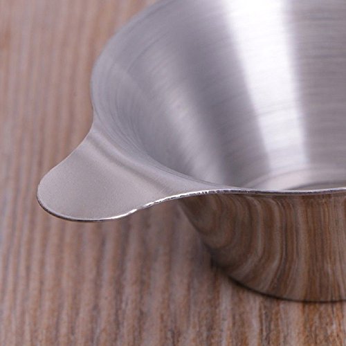 2pcs Different Size Stainless Steel Tea Coffee Strainer Fine Mesh Tea Funnel Leaf Filter with Double Handles, FDA Approved - Thumbnail 5