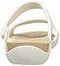crocs Women's Cleo V Flat Sandal, Oyster/Gold, 9 M US