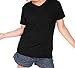 Kavio! Toddlers V Neck Short Sleeve Black 3T