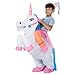TOLOCO Inflatable Unicorn Rider Costume | Inflatable Costumes For Adults Or Child | Halloween Costume | Blow Up Costume (Child Unicorn)
