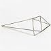 NCYP Rustic Style Freestanding Hanging Metal Tillandsia Air Plant Rack Bronze Color 10 inches Height Quadrilateral Pyramid Shape Geometric No Plants
