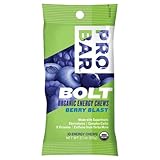 Probar 853152100537 Sleeve Bolt Organic Energy Chews - Berryblast With caffeine