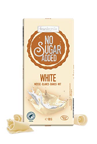 frankonia CHOCOLAT No Sugar Added Witte chocolade glutenvrij 80.00 g - Afbeelding 3