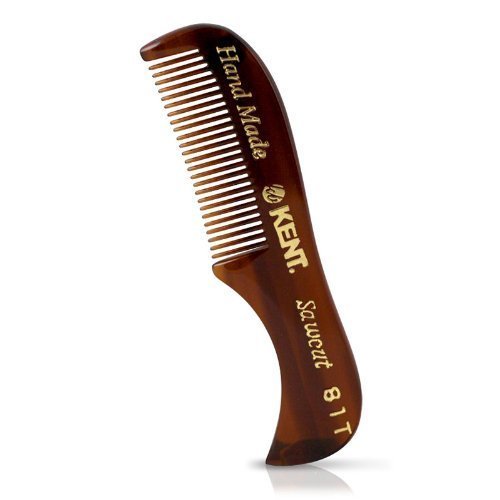 Kent - 73 mm Fine Toothed Moustache and Beard Comb Model No. 81T, Large (3-Pack)