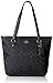 Coach Women's Zip Top Tote, Black