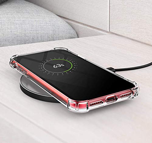 Egotude Shock Proof Hard Back Crystal Clear Hybrid Soft Bumper Anti Scratch Cover Case for iPhone 11 (Transparent)