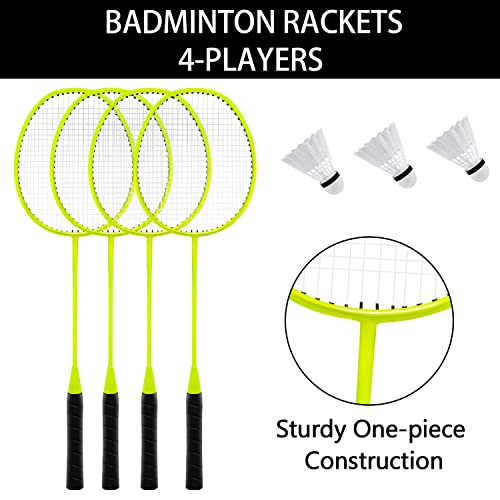 G&S Volleyball and Badminton Set for Backyard and Outdoors with Easy