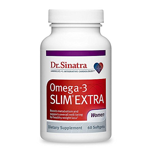 Dr. Sinatra s Omega-3 SLIM EXTRA for Women Delivers Heart Healthy Weight Loss Support, Helps Increase Metabolism, Reduce Body Mass Index (BMI), Stress, and Balance Fluids. 60 Softgels (30-Day Supply)