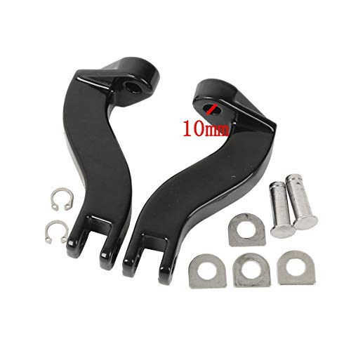 Motorcycle 10mm Rear Foot Peg Mount Kits Compatible with Harley Touring Road Electra Street