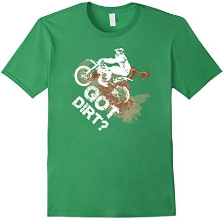 Men's PREMIUM "Got Dirt" Bike Motorcross Racing T-Shirt Large Grass