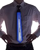 Blue Diamond Sound Activated Light Up Neck Tie