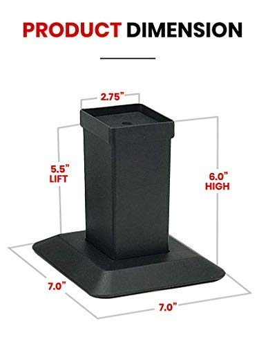 5 iPrimio+Aluminum+Bed+Riser+Sturdiest