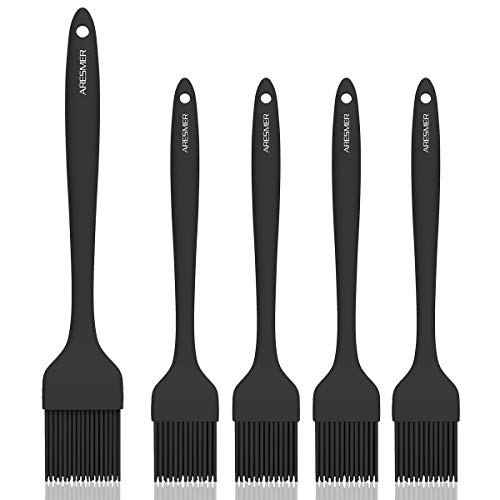 Aresmer 5 Pieces Silicone Brush Pastry Brushes Heat Resistant
