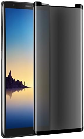 Galaxy Note 8 Privacy Screen Protector, iwolf Note 8 Premium [3D Curved] [Case Friendly] [Anti-Scratch] 9H Hardness Tempered Glass Film Screen Protector for Samsung Galaxy Note 8