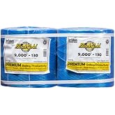 Bridon BlackGold Hay Baling Twine 130 x 9000' UV Two Spool - Blue | Weather-Resistant - Farm-Grade Polypropylene Round Baler - Agricultural Livestock Binding