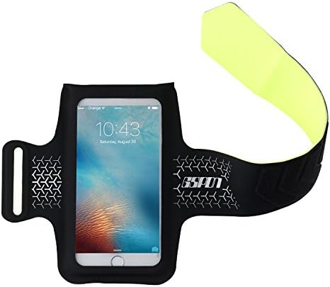 Sports Armband for iPhone 7 plus,GSPON Universal Water Resistant Exercise Armband Running Pouch Touch fit up to 6" Phone Apple iPhone 7P/ 6P,SAMSUNG S2 / Note series for arm circumference 8.6"-11"