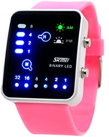 Pink Girls LED Waterproof Wrist Watches Fashion Type