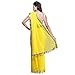 Fab Glory Women's Georgette Embroidery Sarees With Un-Stitched Blouse Free Size Yellow