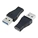 Goliton® USB-C USB 3.1 Type C Female to USB 3.0 A Male Data Adapter for MacBook Tablet Mobile Phone