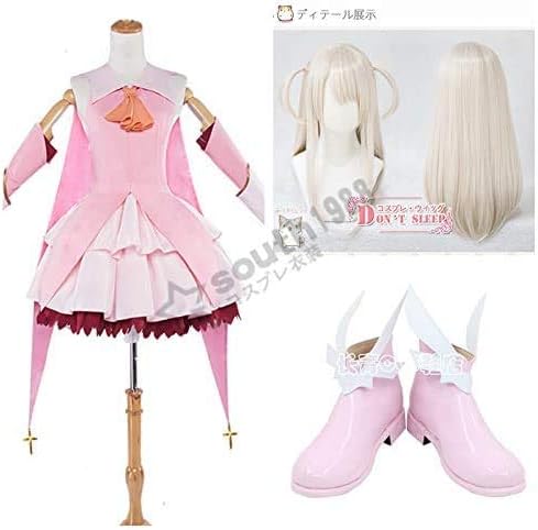 Amazon Fate Kaleid Liner プリズマ イリヤ コスプレ イリヤ スフィール フォン アインツベルン ウィッグ 靴付き 風 クリスマス イベント お祭り M 女 コスプレ 仮装 通販