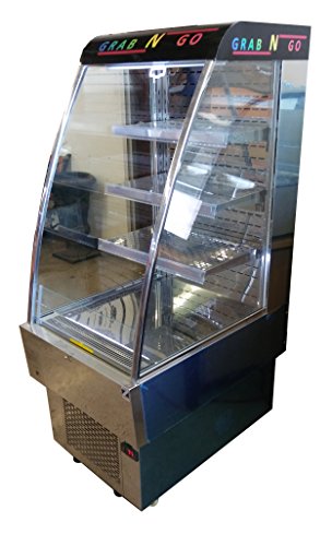 Grab-n-Go, Product display Refrigerator with front lid, ETL Certified, LED light, temperature control, 8.12 cubic ft, Capacity: 8.12 Cu ft (200 L), 23.6" W x 34.50" D x 60.12" H