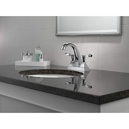 Delta Tolva 4 in. Centerset 2-Handle Bathroom Faucet in Chrome