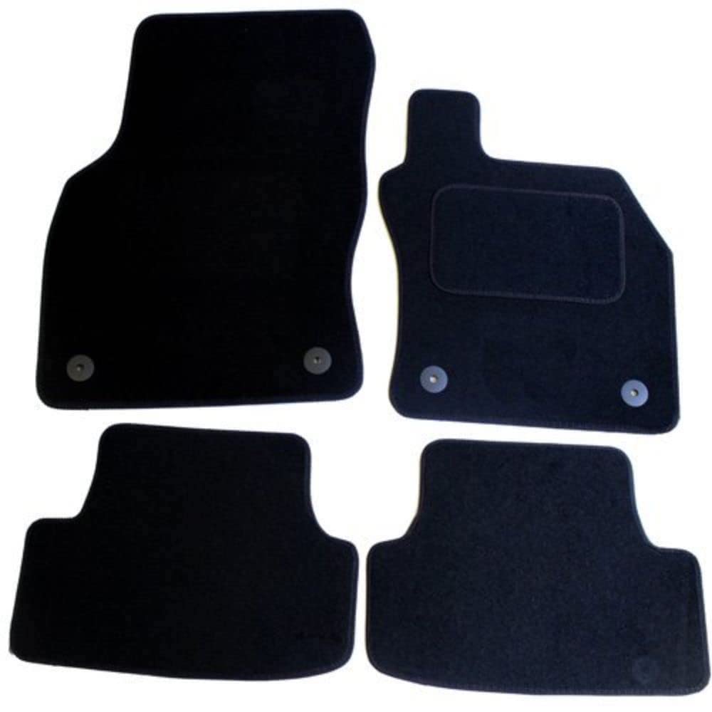Seat Leon 2013+ Fully Tailored 4 Piece Car Mat Set with 4 Clips