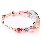 Fitbit Alta (HR) Bands, NO1seller Top Stainless Steel Replacement Watch Band Strap Bracelet With Alloy Crystal Rhinestone For Fitbit Alta & Alta HR Fitness Tracker