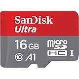 SanDisk microSDHC 98MB/s 16GB Ultra SD変換アダプター付属 サンディスク SDSQUAR-016G 海外パッケージ品 [並行輸入品]