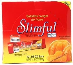 Amazon 置き換えダイエットにも 空腹知らず 満腹ダイエット Slimful スリムフル オレンジ味１２本 アメリカ発送 Slimful スリムフル ドラッグストア