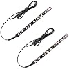 Kinstecks 2 stuks 9 leds voor motorfiets, ledstrip, lichtstrip, knipperlicht, strepen, verlichting, back-up nummerplaat…